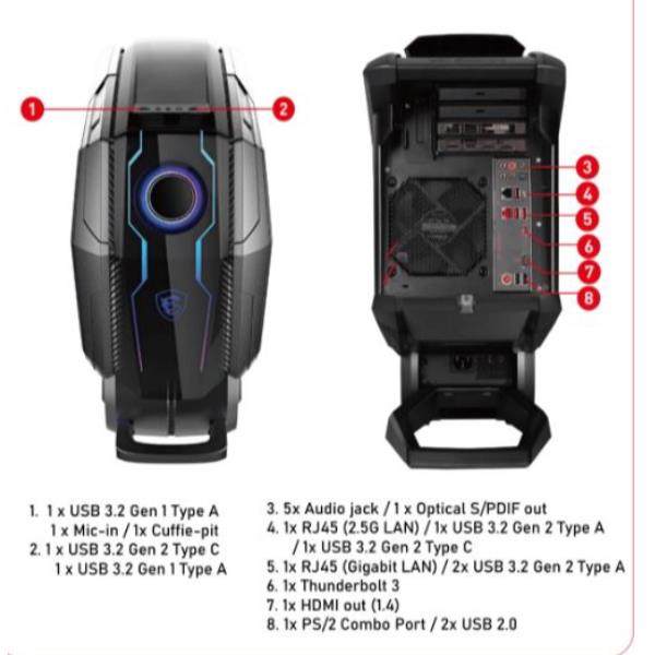 Msi PC Desktop - MEG Aegis Ti5 10TE-063EU - immagine 2